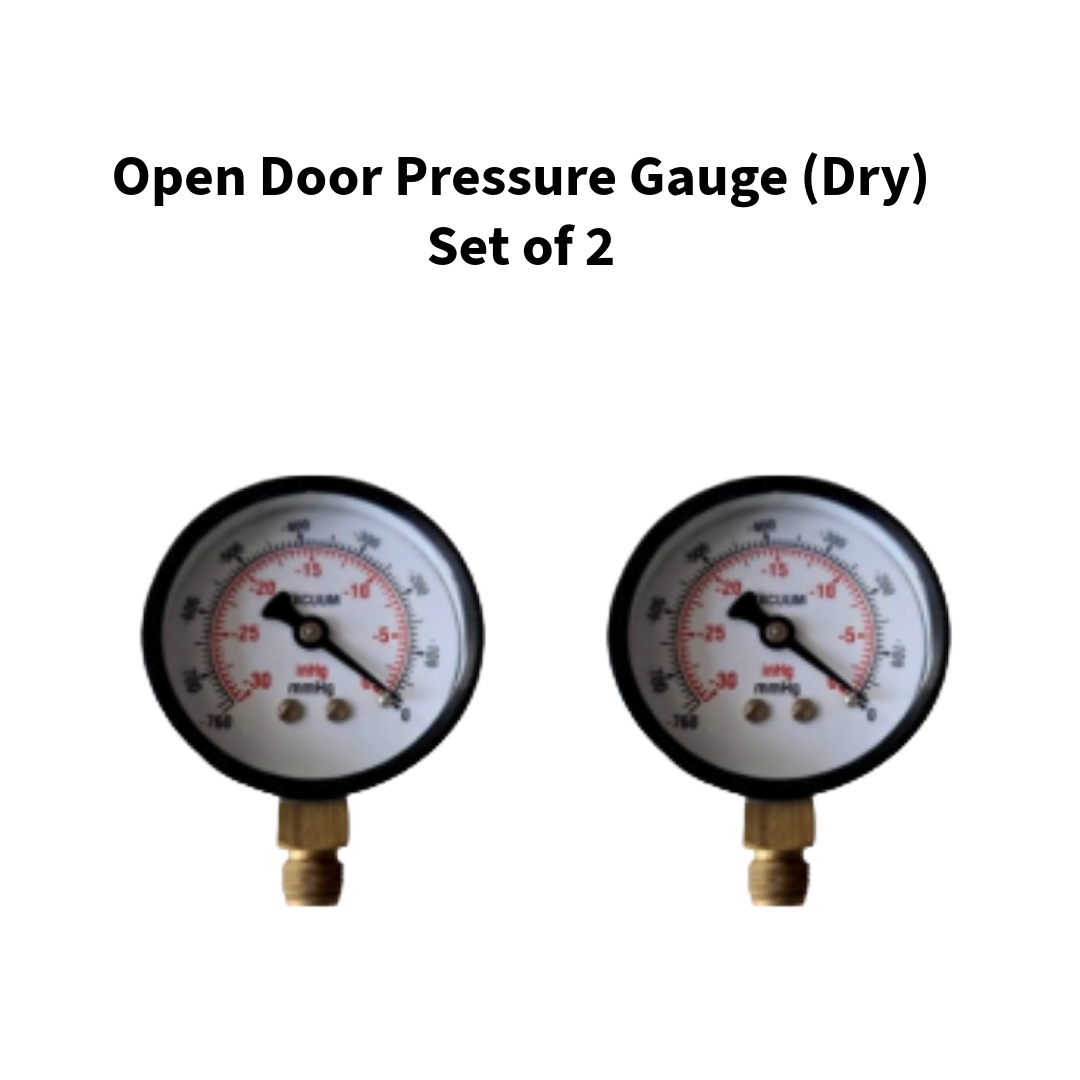 Open-Door-Pressure-Gauge-Dry-Other-Machine-Spare--Set-of-2