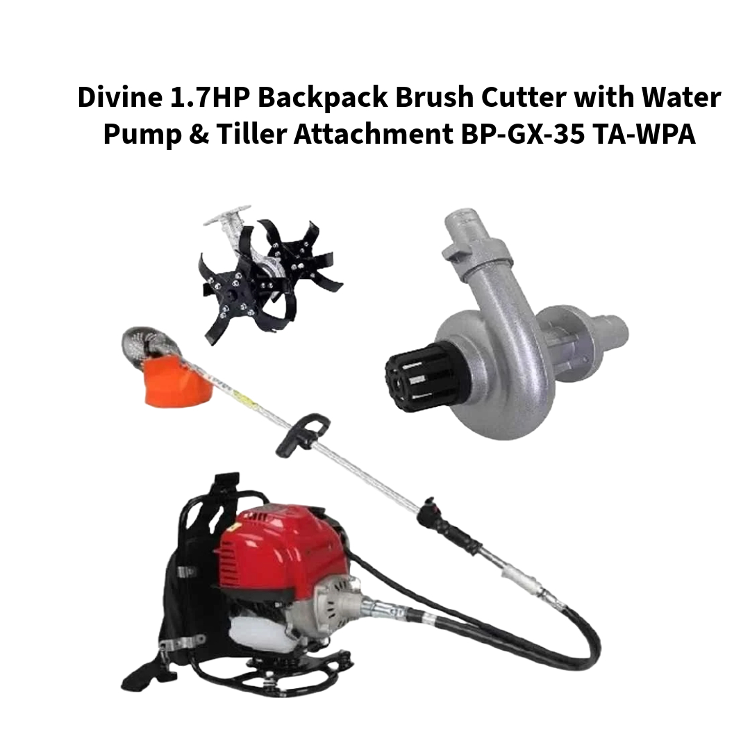 Divine-1-7HP-Backpack-Brush-Cutter-with-Water-Pump--Tiller-Attachment-BP-GX-35-TA-WPA