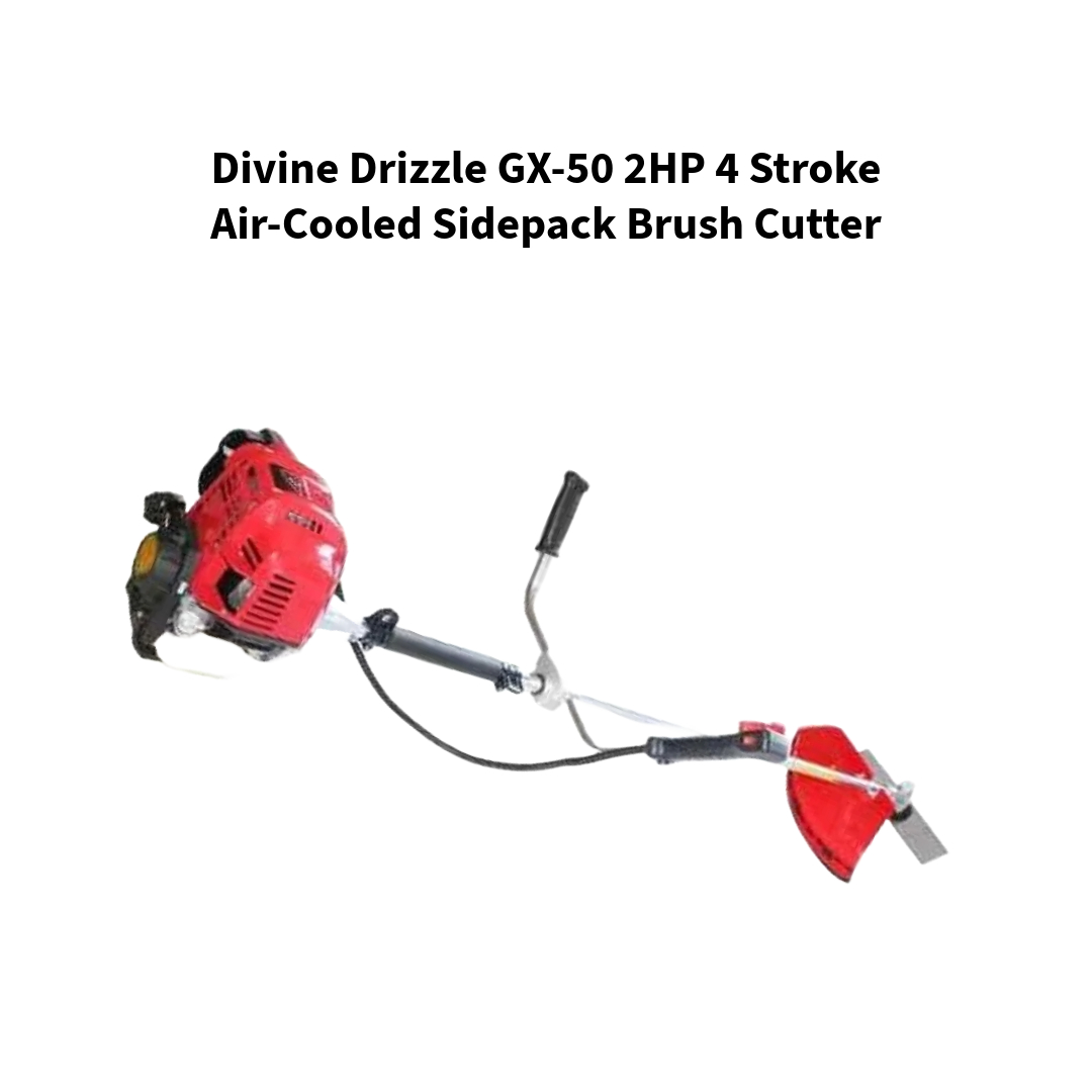 Divine-Drizzle-GX-50-2HP-4-Stroke-Air-Cooled-Sidepack-Brush-Cutter