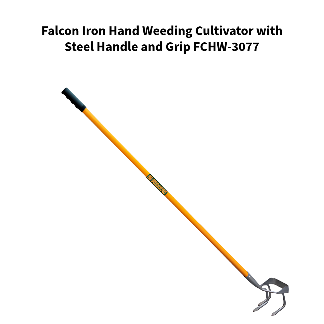 Falcon-Iron-Hand-Weeding-Cultivator-with-Steel-Handle-and-Grip-For-Weeding--FCHW-3077