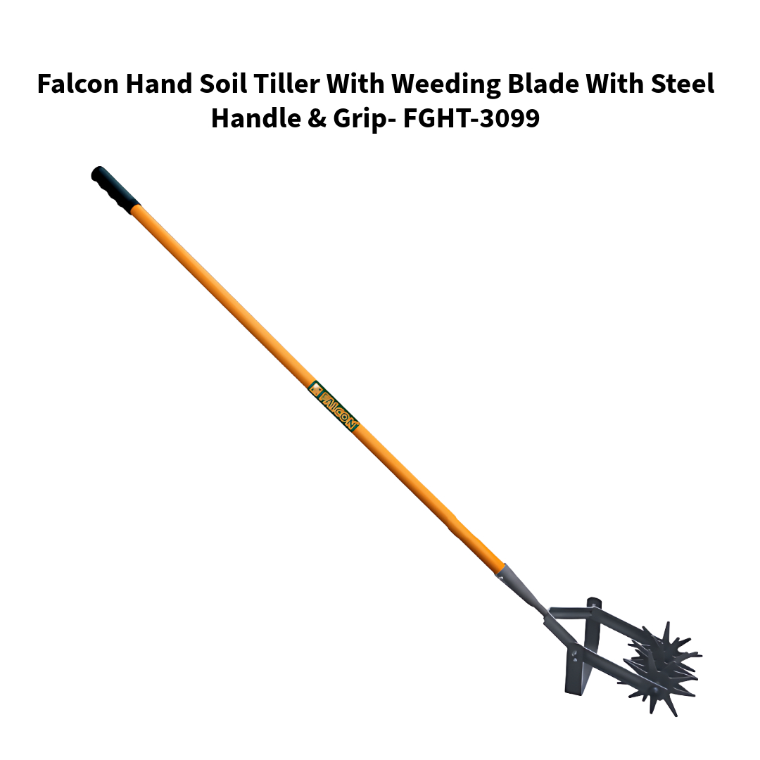 Falcon-Hand-Soil-Tiller-With-Weeding-Blade-With-Steel-Handle-and-Grip-FGHT-3099