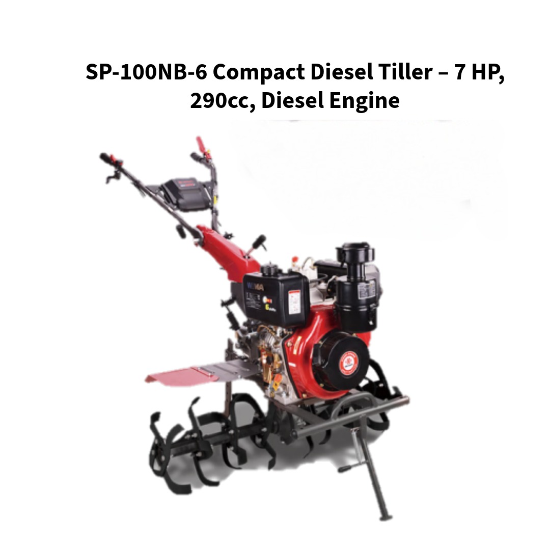 Sprayman-SP-100NB-6-Compact-Diesel-Tiller--7HP-290-CC-Diesel-Engine