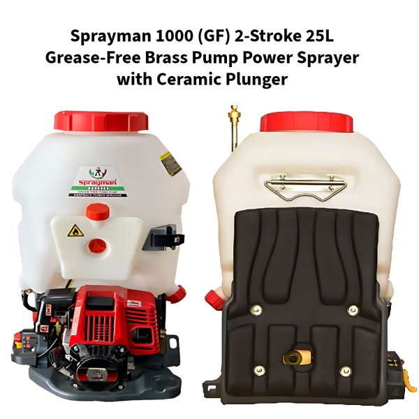 Sprayman-1000-(GF)-2-Stroke-25L-Grease-Free-Brass-Pump-Power-Sprayer-with-Ceramic-Plunger