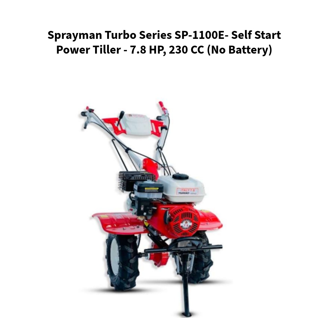 Sprayman-Turbo-Series-SP-1100E-Self-Start-Power-Tiller--7-8-HP-230-CC-No-Battery