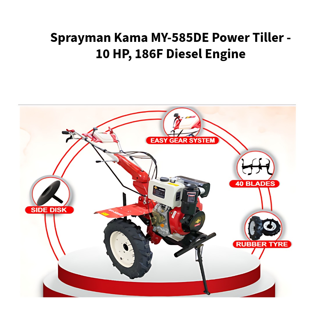 Sprayman-Kama-MY-585DE-Power-Tiller--10-HP-186F-Diesel-Engine