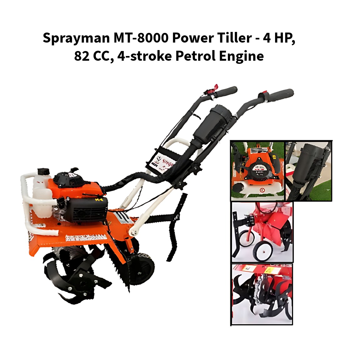 Sprayman-MT-8000-Power-Tiller--4-HP-82-CC-4-stroke-Petrol-Engine