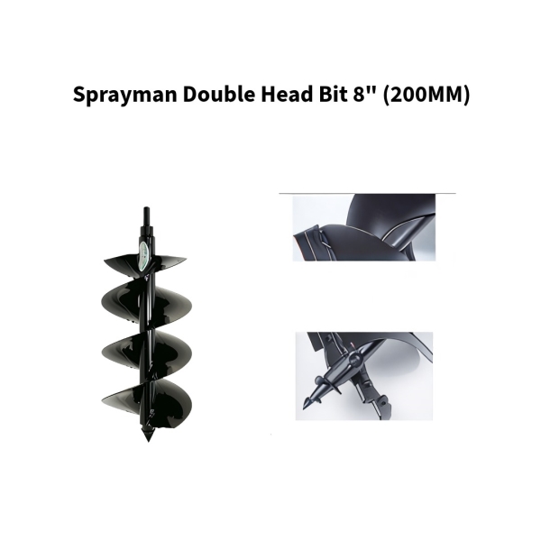 Sprayman-Double-Head-Bit-8inch-200MM