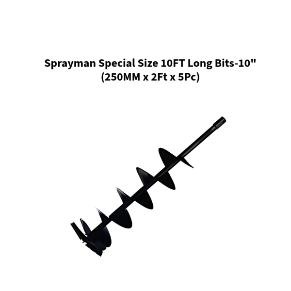 Sprayman-Special-Size-10FT-Long-Bits-10inch-250MM-by-2Ft-by-5Pc