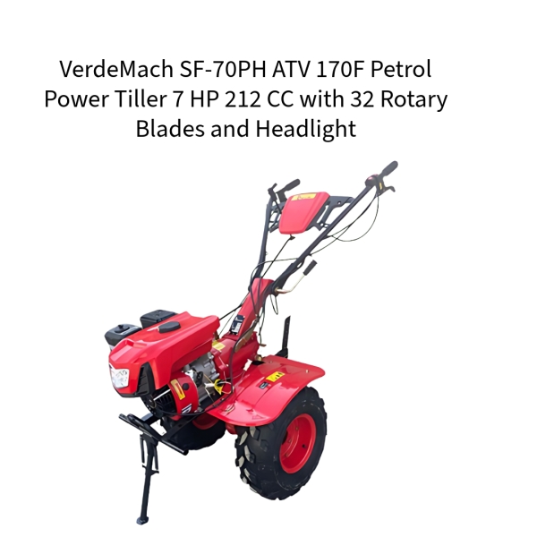 VerdeMach-SF-70PH-ATV-170F-Petrol-Power-Tiller-7-HP-212-CC-with-32-Rotary-Blades-and-Headlight