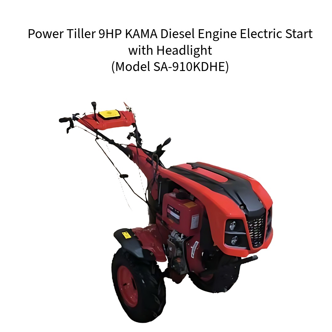 Power-Tiller-9HP-KAMA-Diesel-Engine-Electric-Start-with-Headlight-Model-SA-910KDHE--VerdeMach