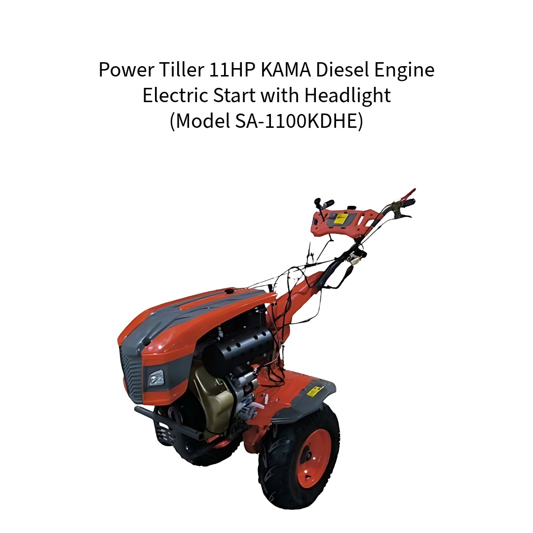 Power-Tiller-11HP-KAMA-Diesel-Engine-Electric-Start-with-Headlight-Model-SA-1100KDHE--VerdeMach