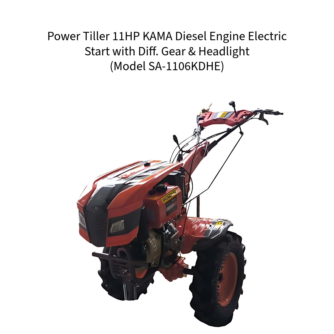 Power-Tiller-11HP-KAMA-Diesel-Engine-Electric-Start-with-Diff-Gear-and-Headlight-Model-SA-1106KDHE--VerdeMach