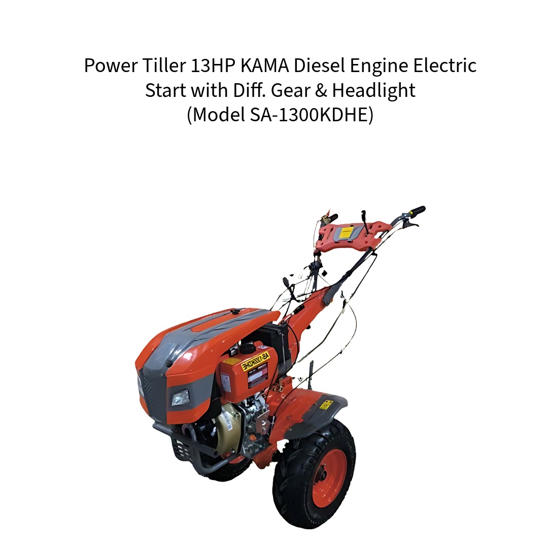 Power-Tiller-13HP-KAMA-Diesel-Engine-Electric-Start-with-Diff-Gear-and-Headlight-Model-SA-1300KDHE--VerdeMach