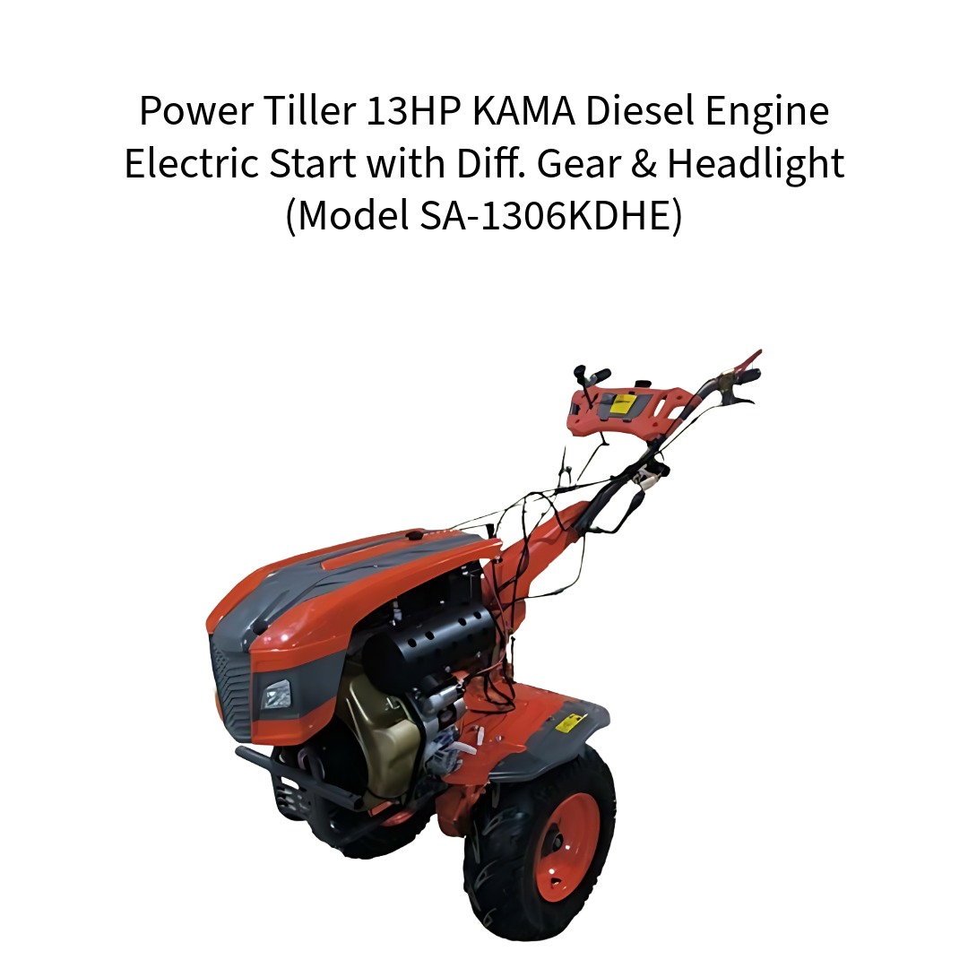 Power-Tiller-13HP-KAMA-Diesel-Engine-Electric-Start-with-Diff-Gear-and-Headlight-Model-SA-1306KDHE--VerdeMach