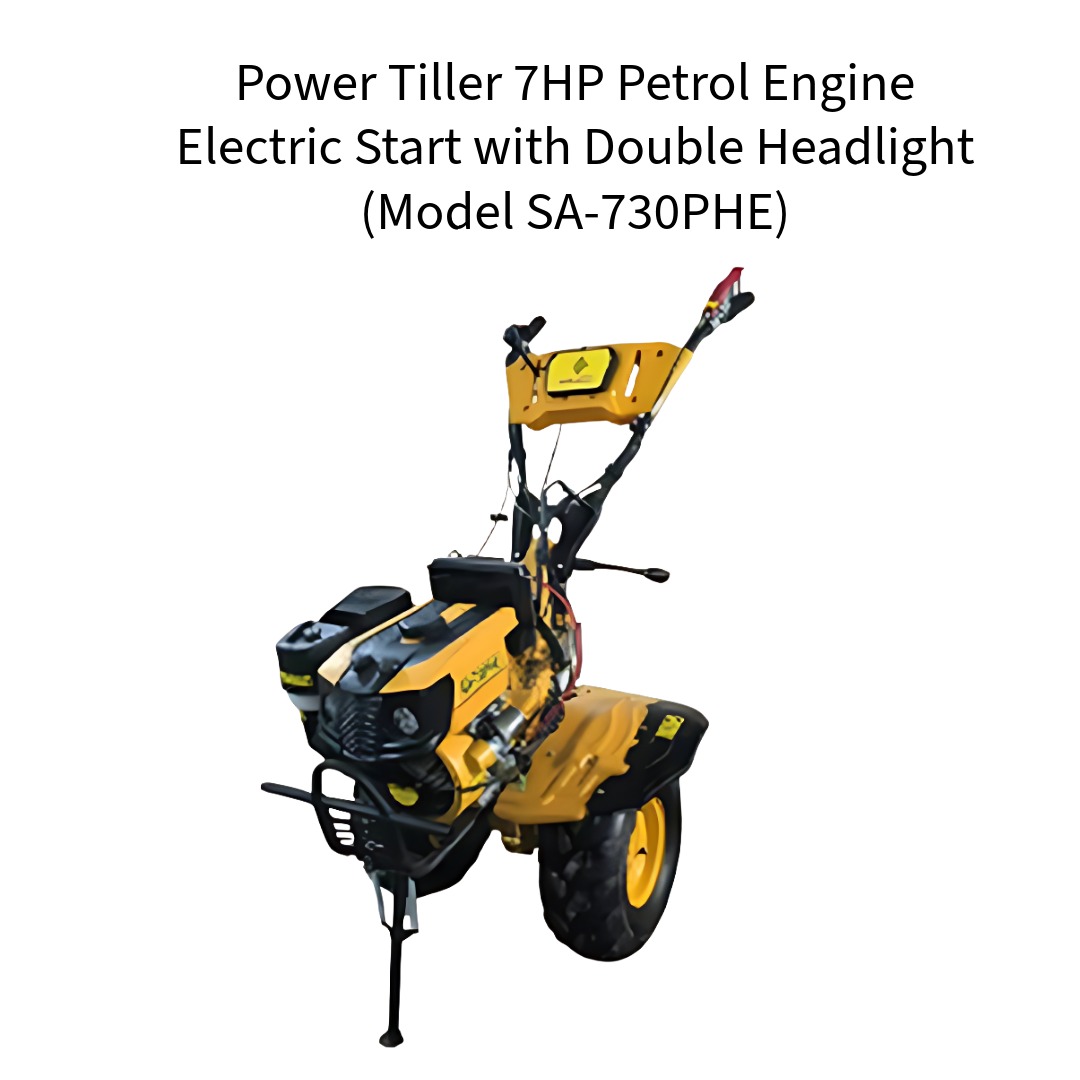 Power-Tiller-7HP-Petrol-Engine-Electric-Start-with-Double-Headlight-Model-SA-730PHE--VerdeMach