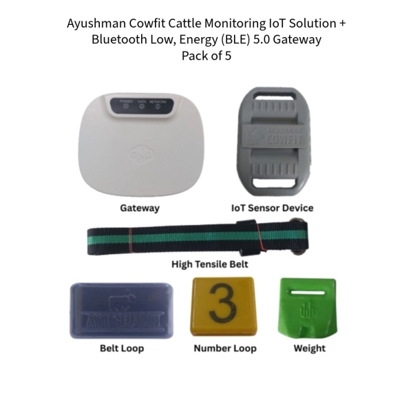 Ayushman Cowfit-Cattle-Monitoring-IoT-Solution-+-Bluetooth-Low,-Energy-(BLE)-5.0-Gateway
