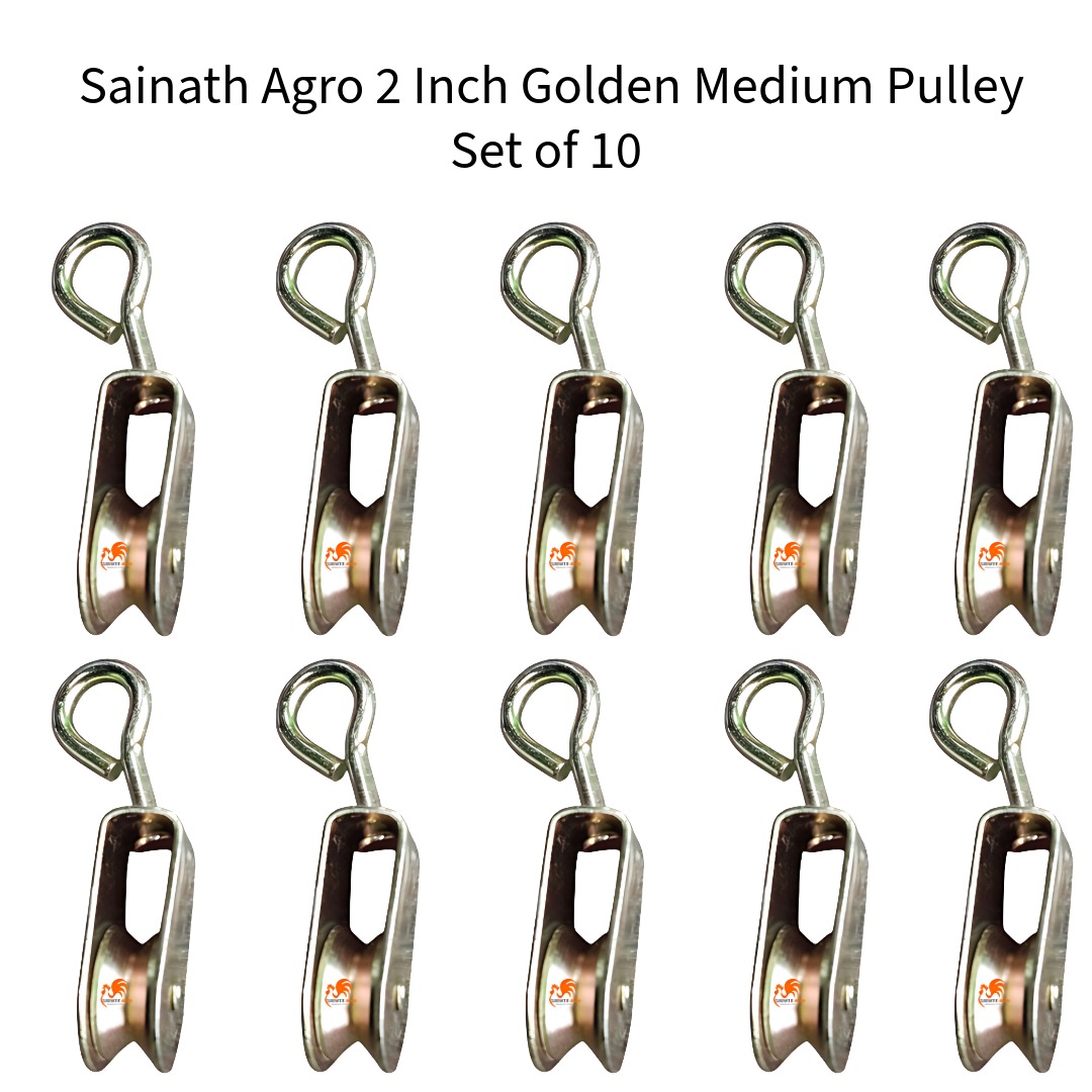 Sainath-Agro-2-Inch-Golden-Medium-Pulley-Set-of-10