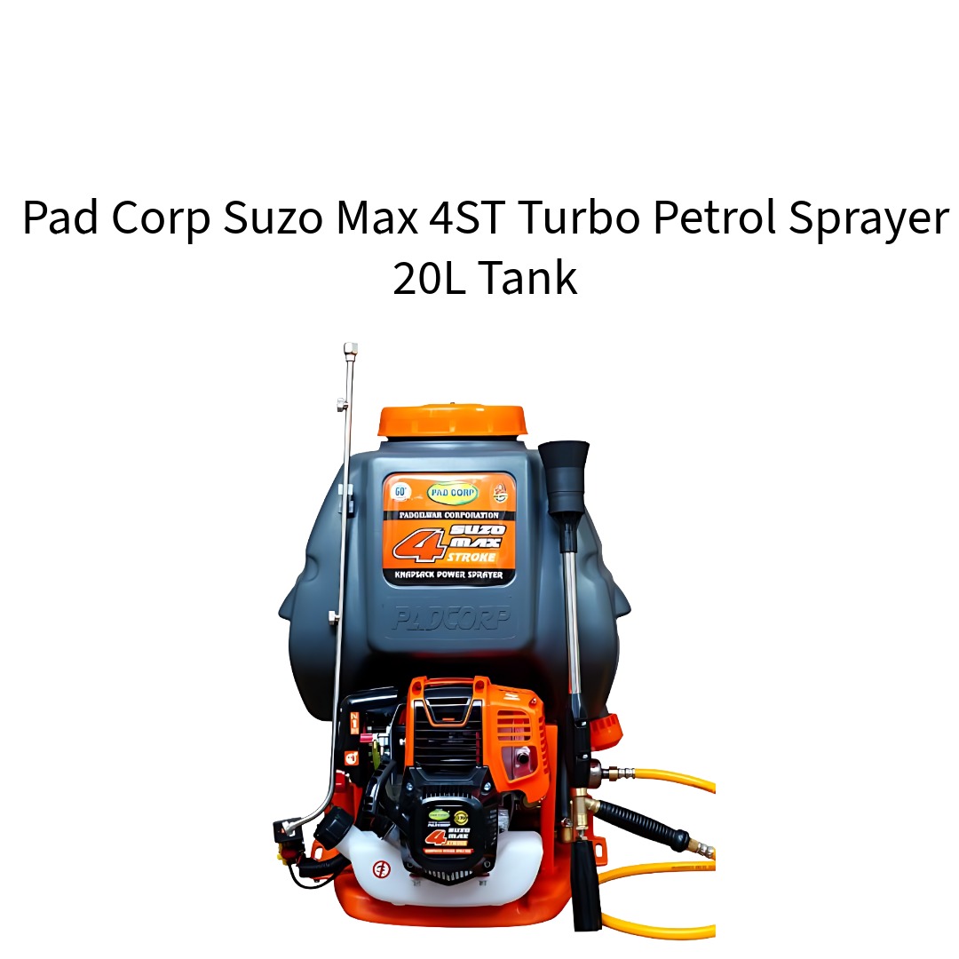 Pad-Corp-Suzo-Max-4-ST-Turbo-Power-Sprayer-Petrol-Engine-Tank-20-Liter-Capacity-with-Double-Suction
