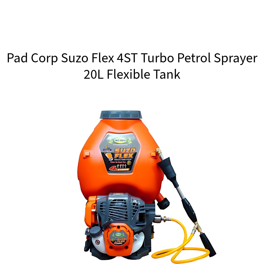 Pad-Corp-Suzo-Flex-4ST-Turbo-Power-Sprayer-Petrol-Engine-Tank-20-Liter-Capacity-with-Double-Suction