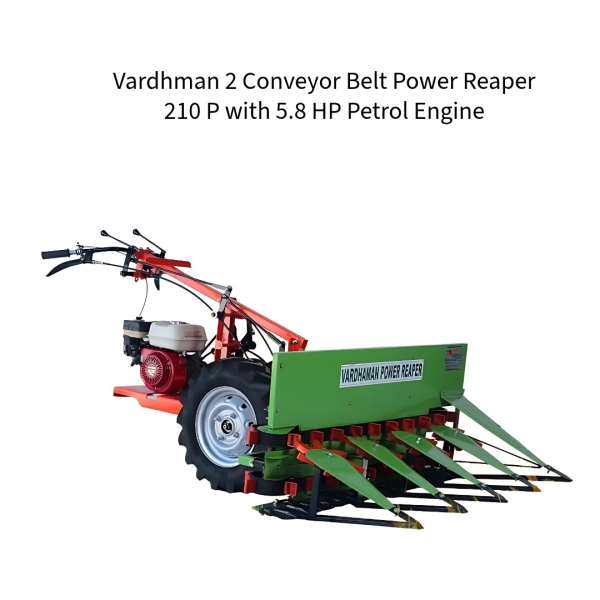 Vardhman-2-Conveyor-Belt-Power-Reaper-210-P-with-5.8-HP-Petrol-Engine